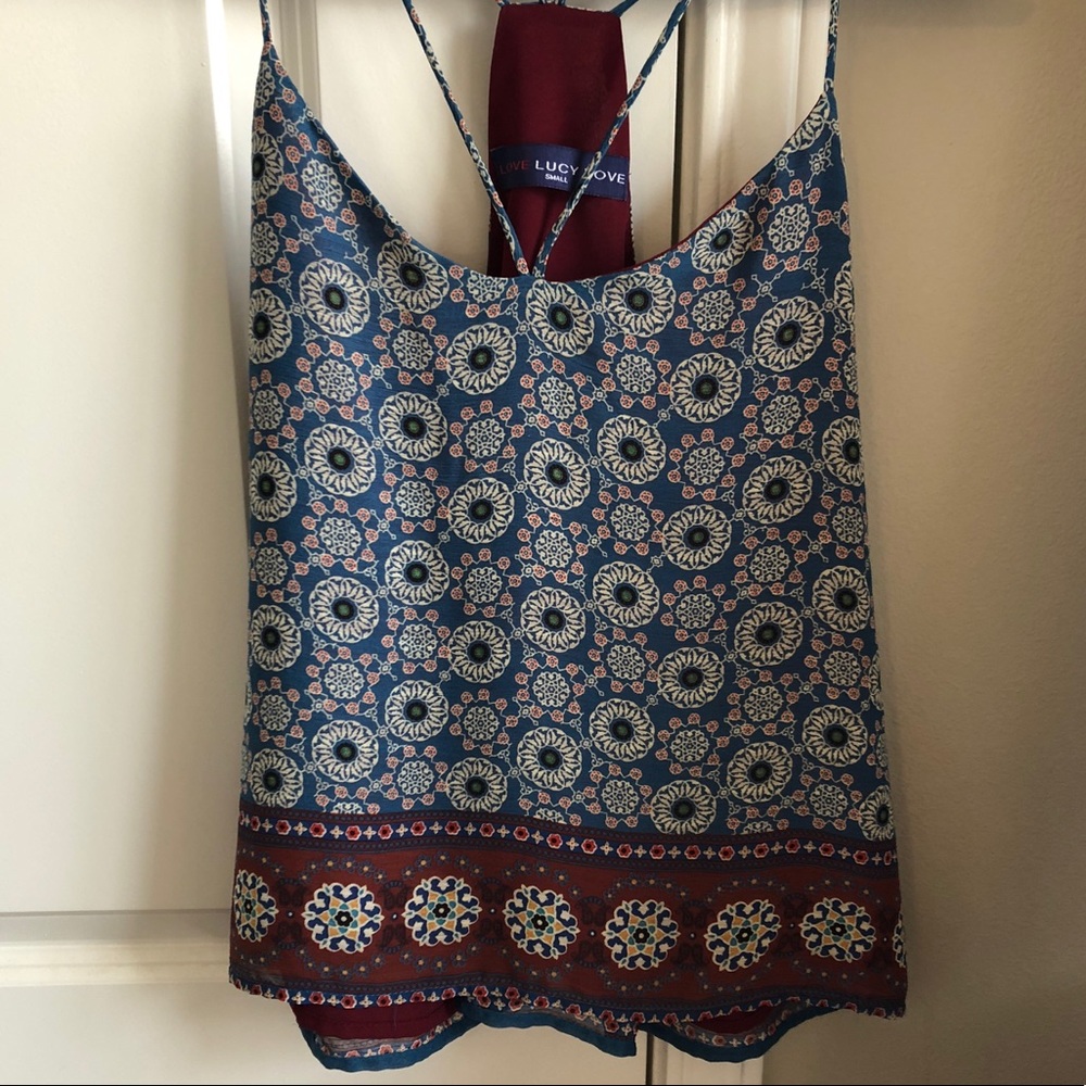 Floral Designed Tank Top
